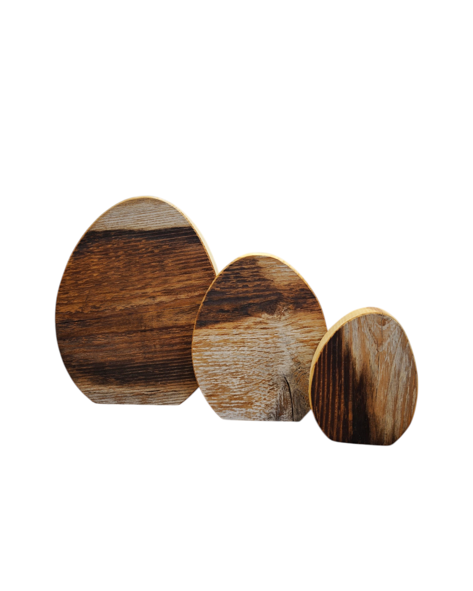 Handgemachtes Ostereier Set mit Drei Stück. Natürliches Dekorationselement für den Frühling. 