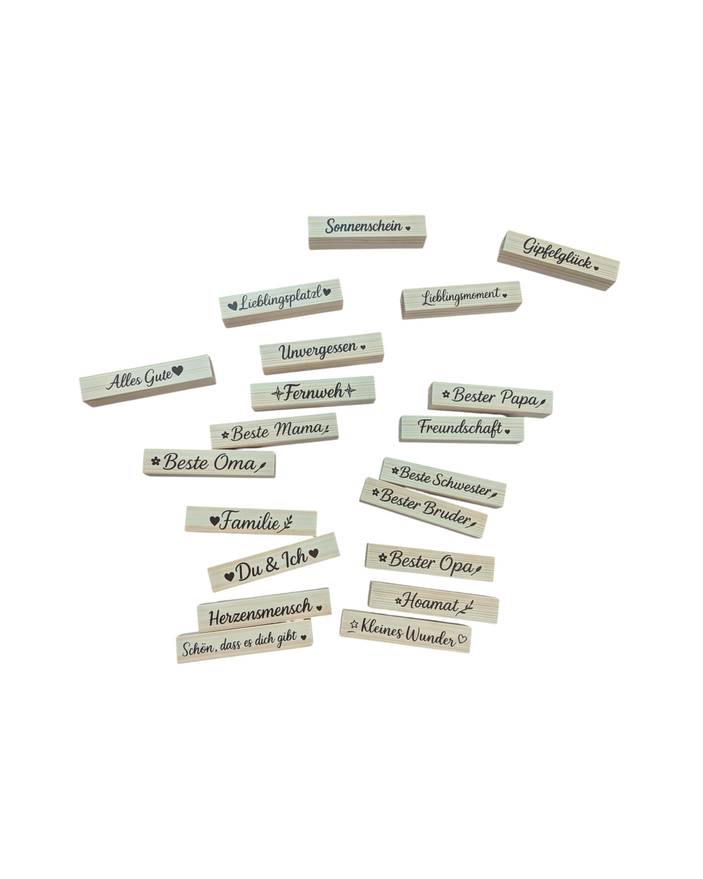 Verschiedene Fotoleisten von alpikat mit unterschiedlichen Schlagwörtern zur Auswahl. 