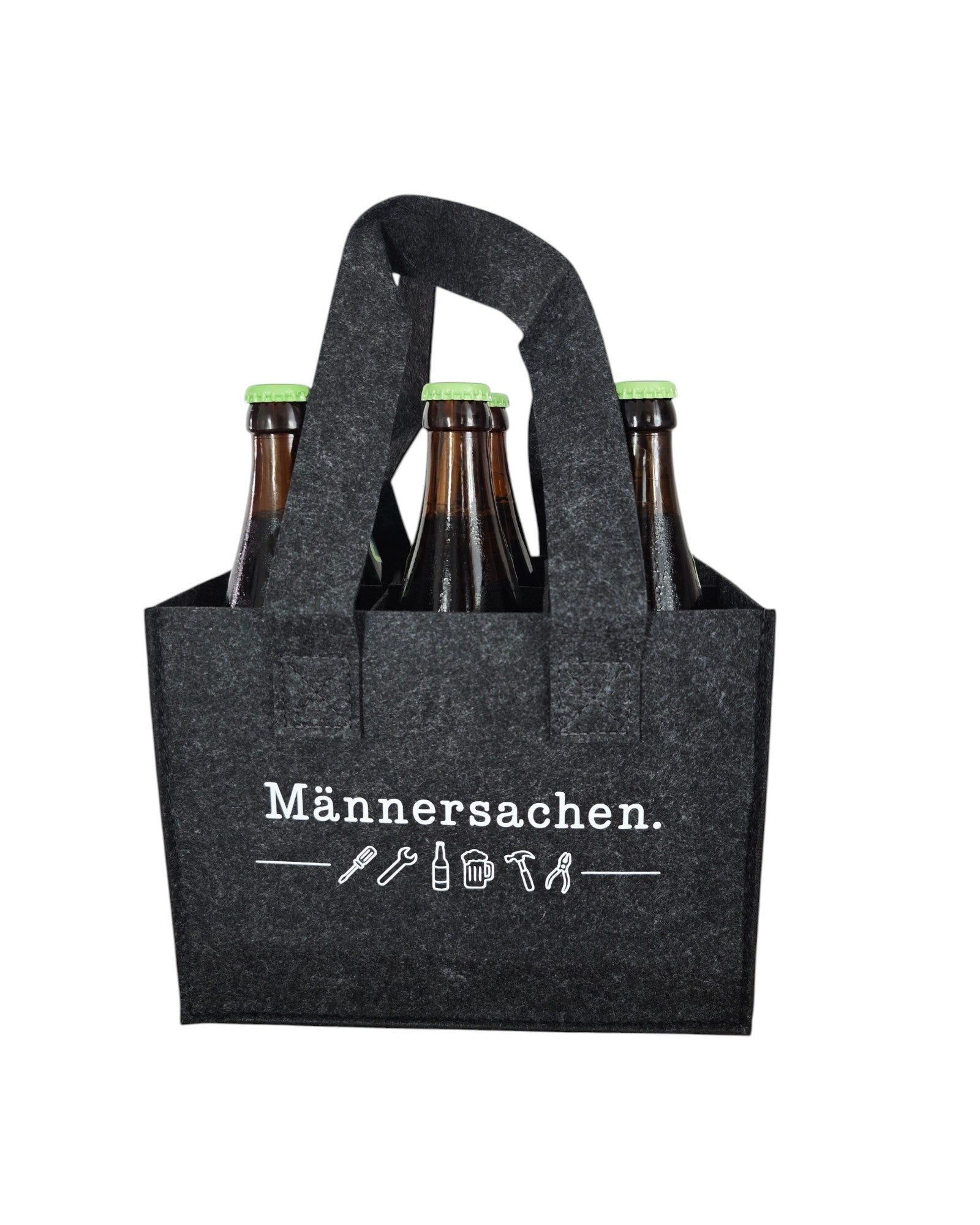 Genusstasche aus Filz - Flaschenträger