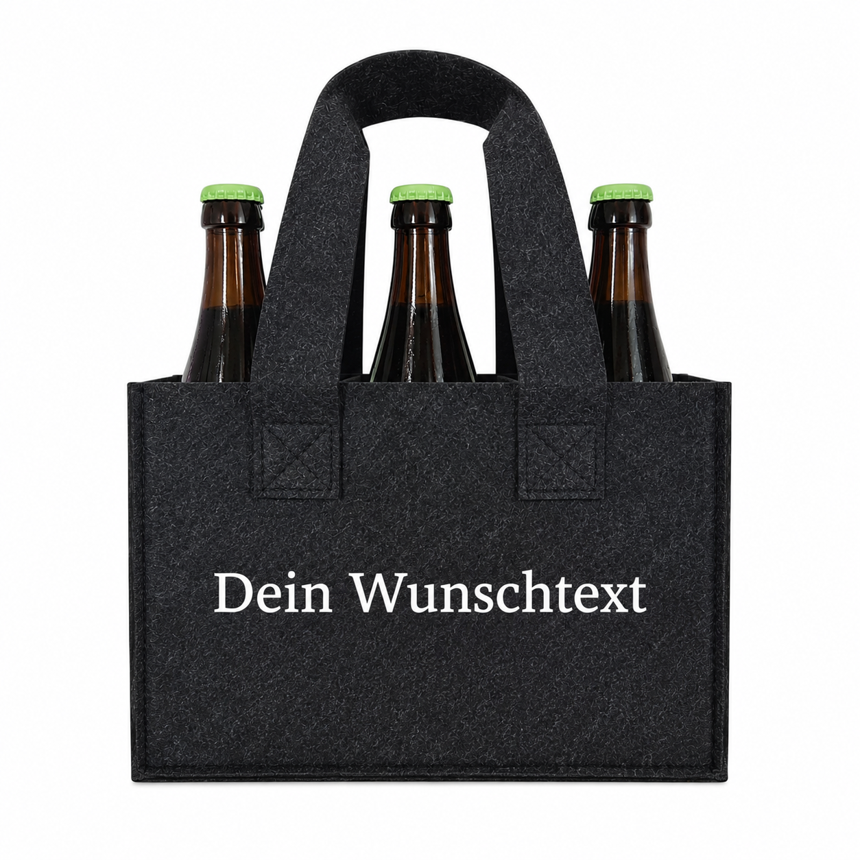 Genusstasche aus Filz - Flaschenträger