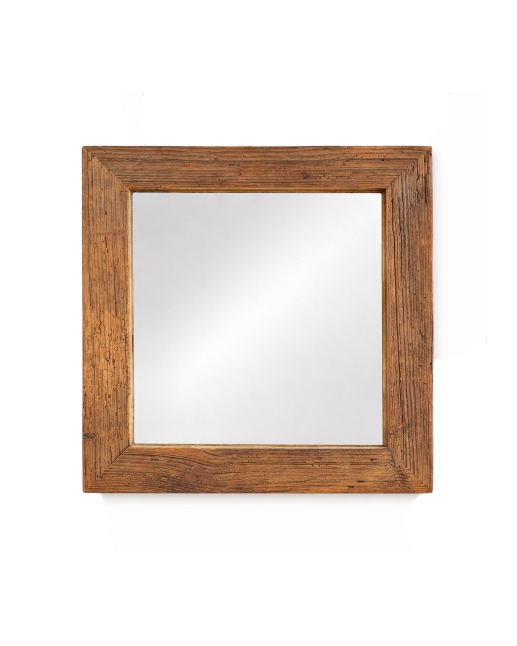 Handgefertigter Altholzspiegel im Format 30x39cm. 