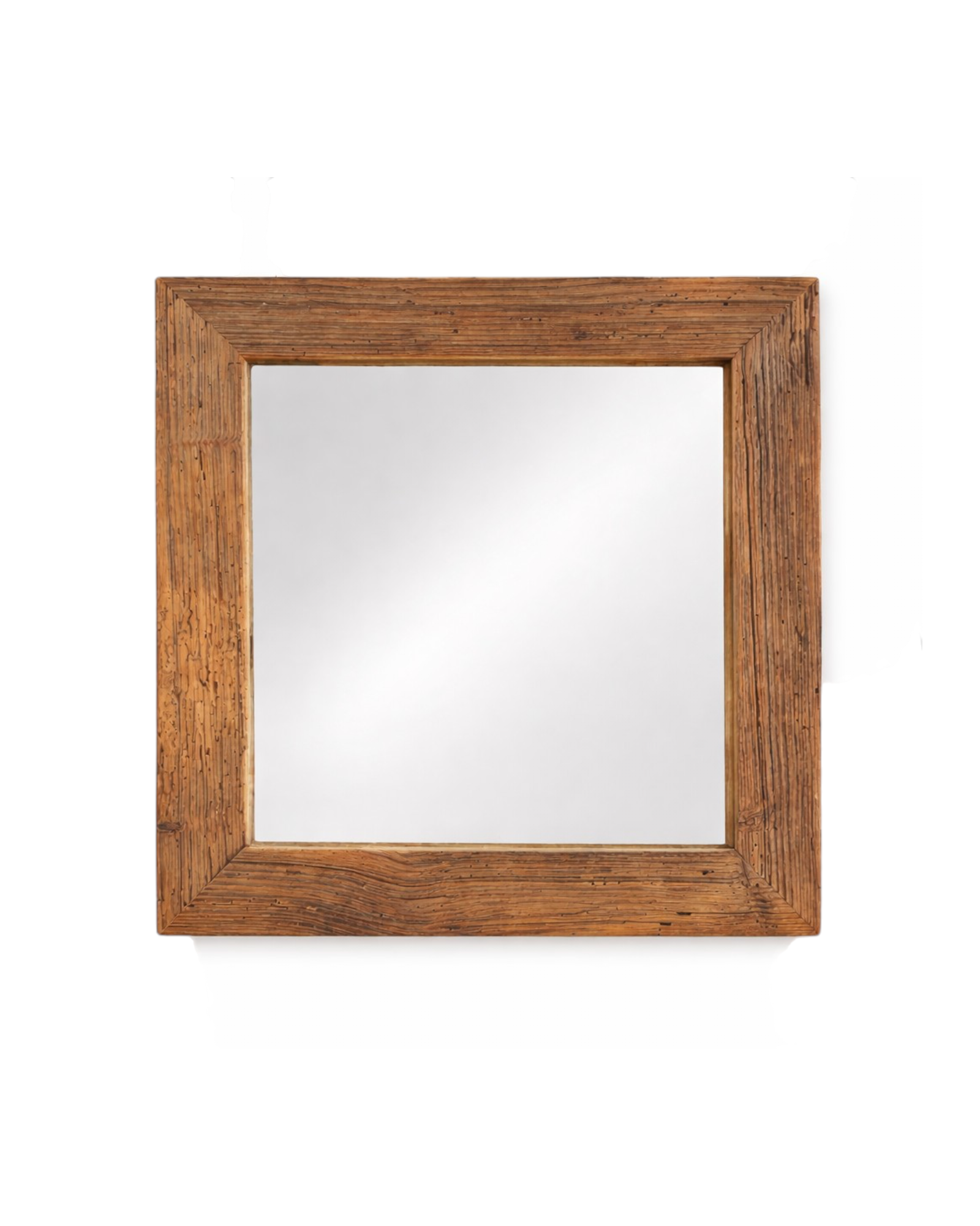 Handgefertigter Altholzspiegel im Format 30x39cm. 